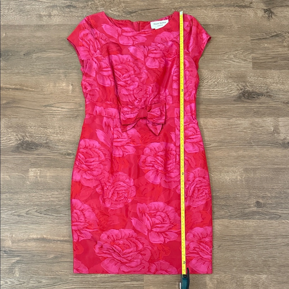 Helene Berman Pink Floral Damask Dress 8